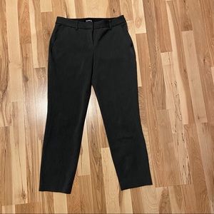 Gray Express mid-rise columnist ankle pants
